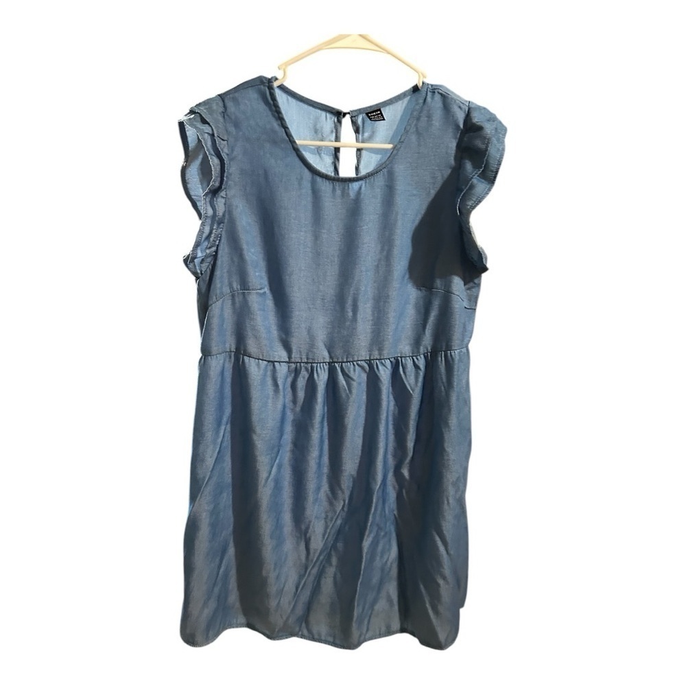 SHEIN Casual Sundress with Flutter Cap Sleeves